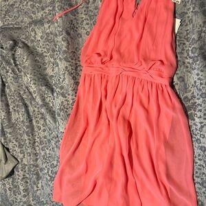 Elegant Pink Midi Dress